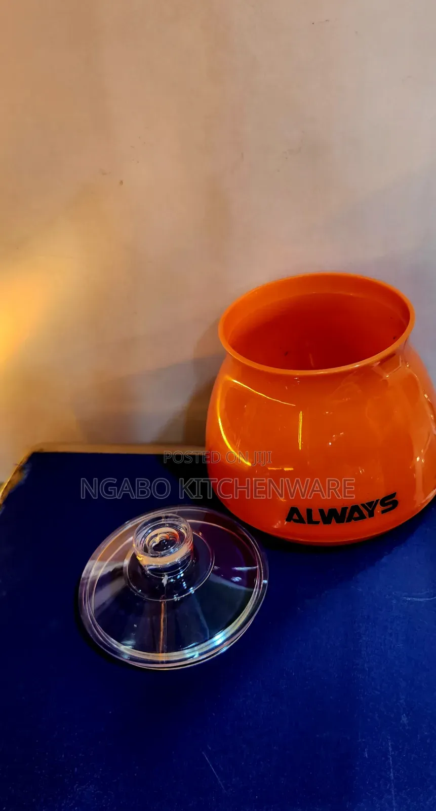 Always Brand Plastic Sugar Bowls.