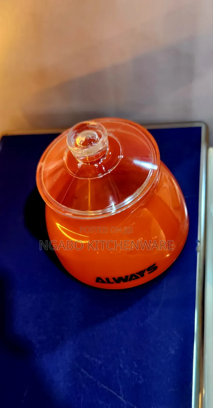 Always Brand Plastic Sugar Bowls.