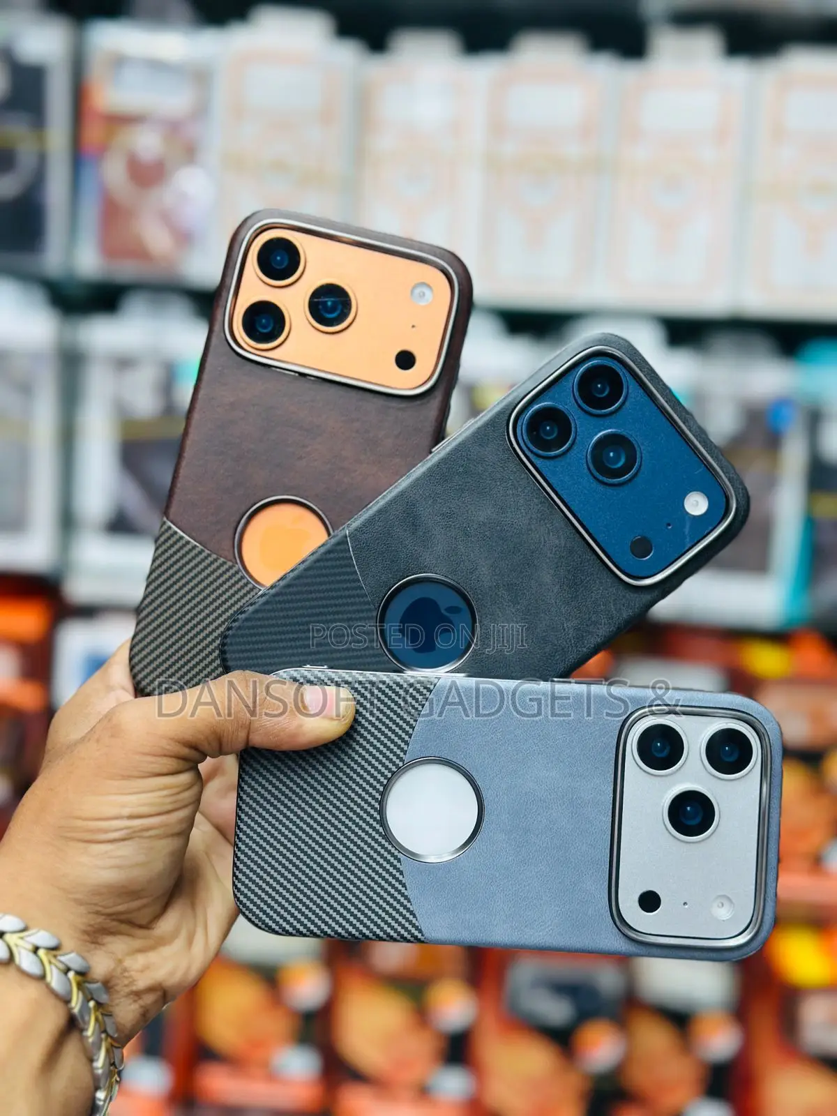 Premium Leather Stitched Case for iPhone 17 Pro