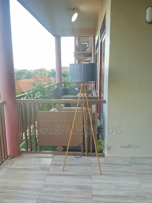 Metallic Tripod Floor Lamp