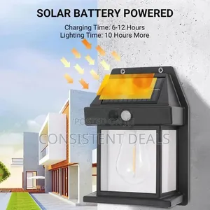 Solar Wall Lantern With Three Modes and Motion Sensor