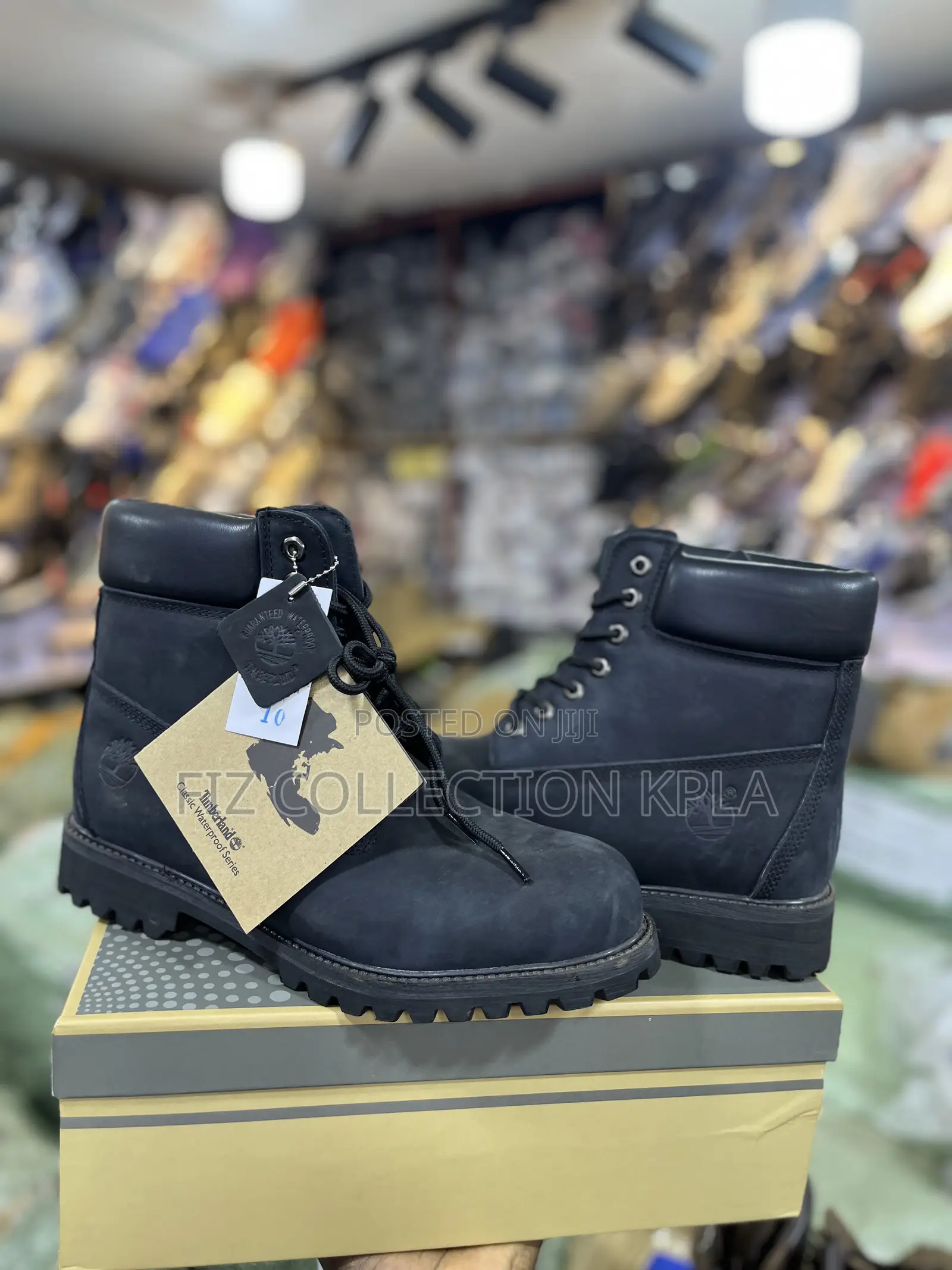 Premium Black Nubuck 6-Inch Boots 