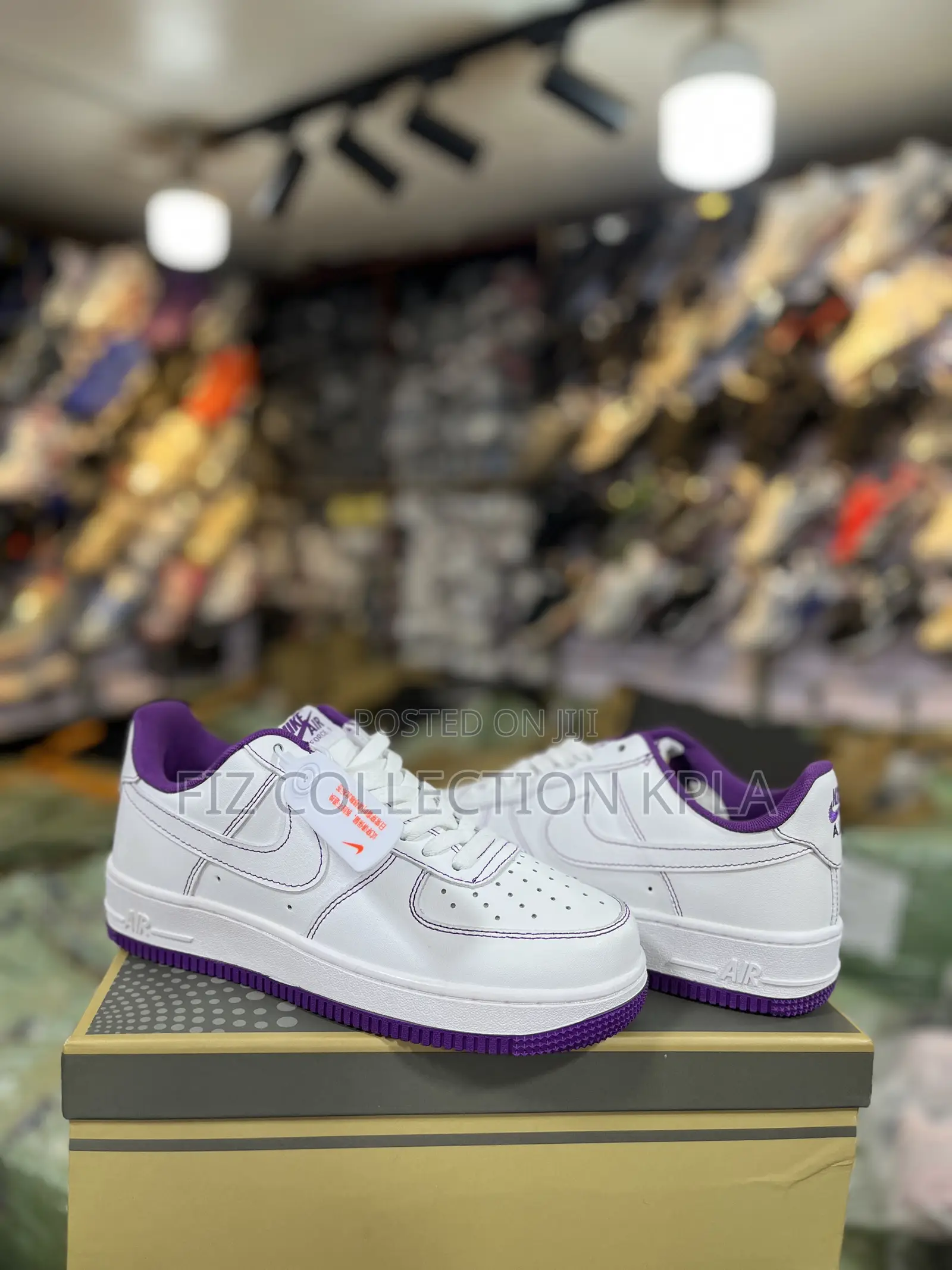 Nike Af1 White Viotech Contrast Stitch