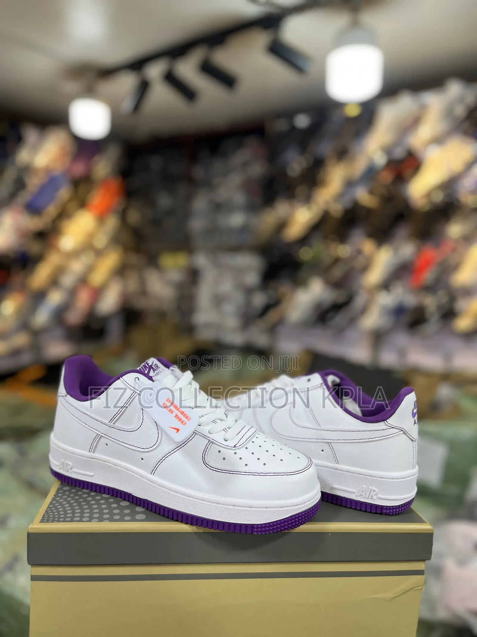 Nike Af1 White Viotech Contrast Stitch