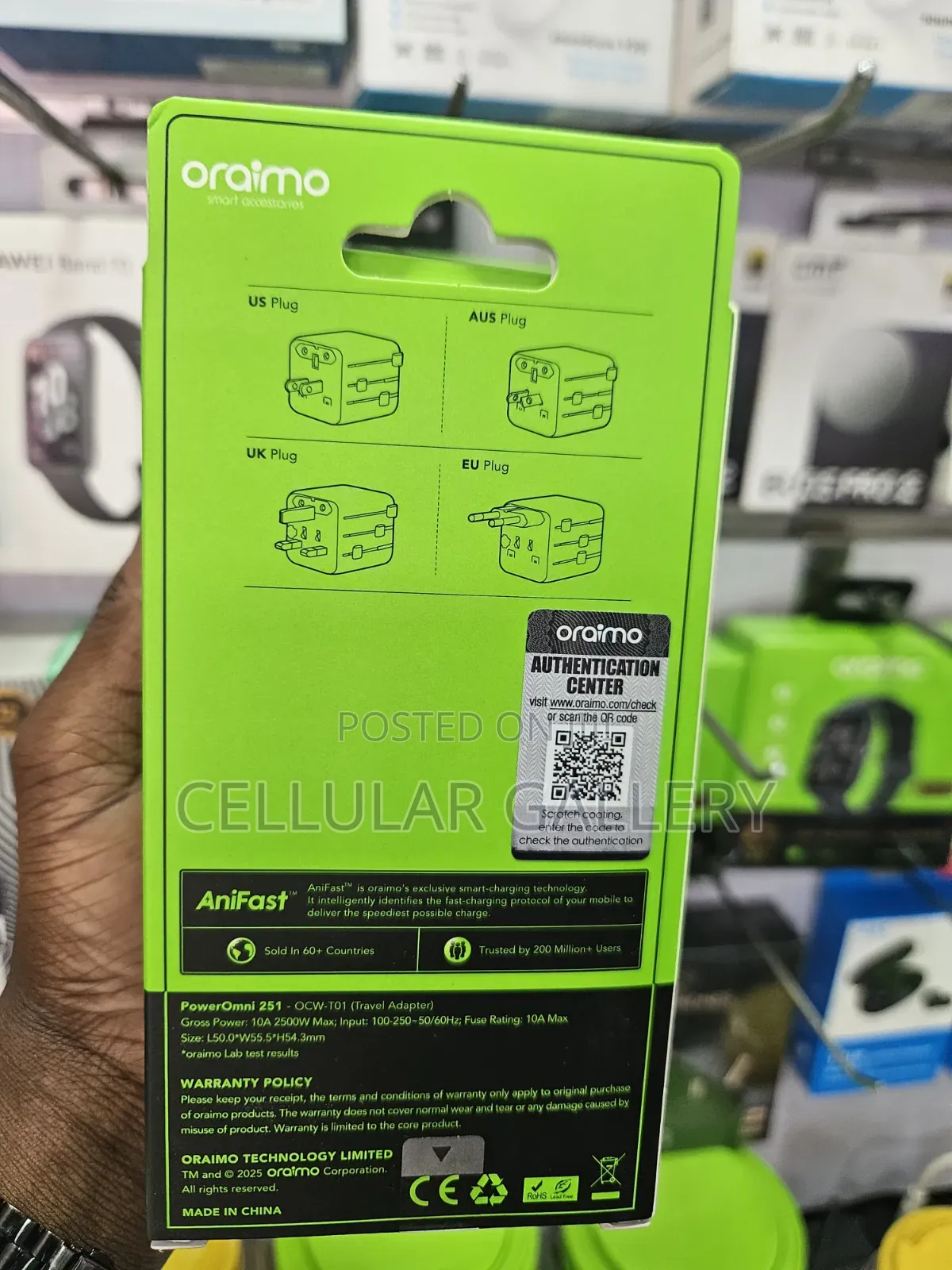 Oraimo Poweromni 251 Global Universal Adapter 2500w