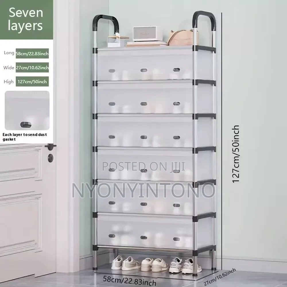7layer Dust Proof Shoe Rack