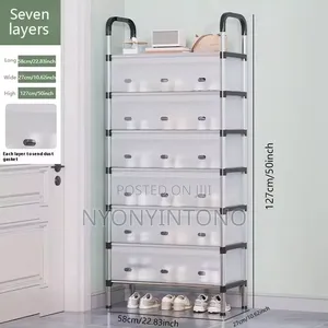 7layer Dust Proof Shoe Rack