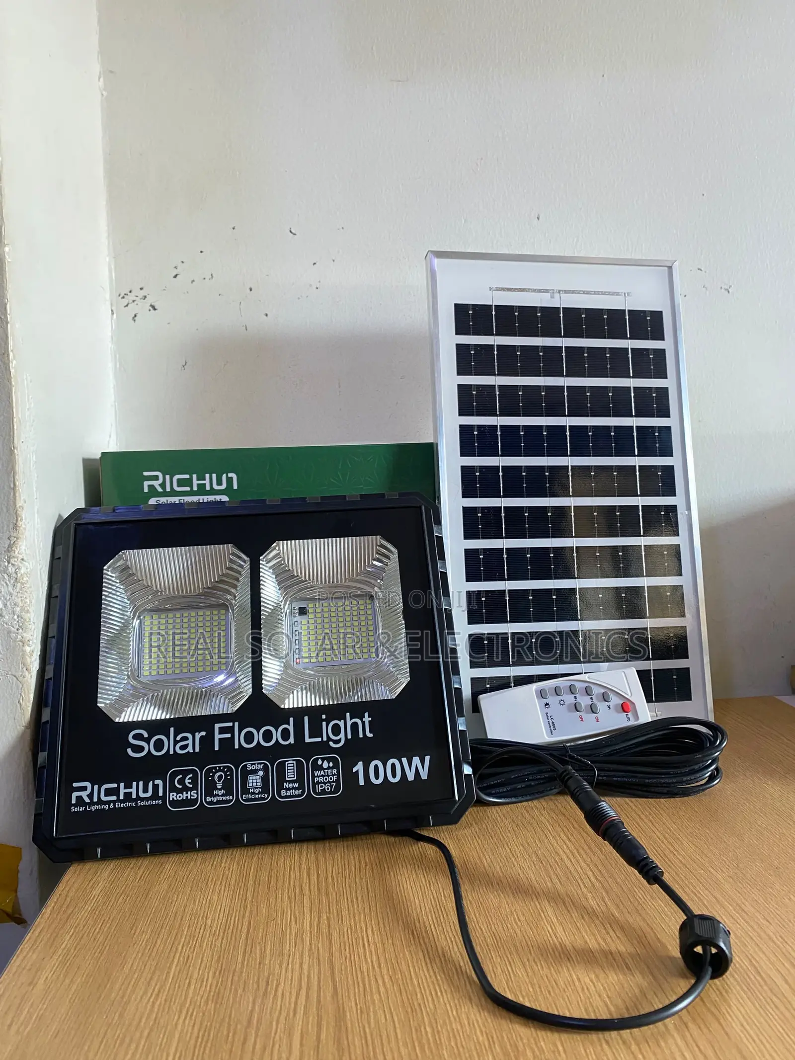 100w Solar Flood Light
