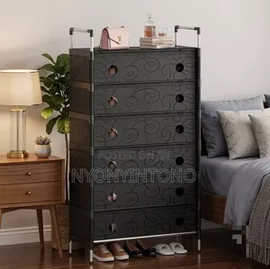 7layer Black Dust Proof Shoe Rack