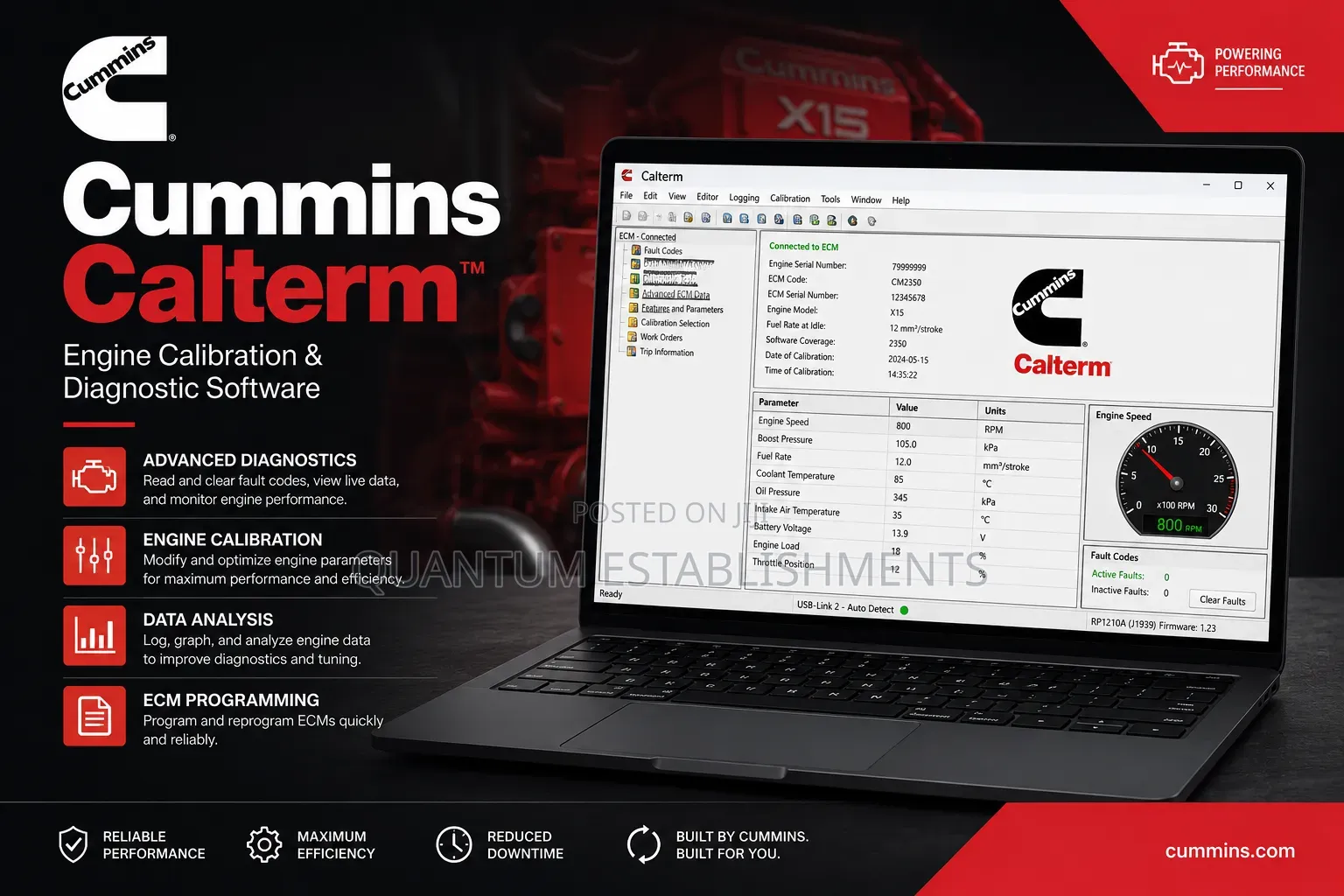 Cummins Calterm | Engine Calibration and Diagnostic Software