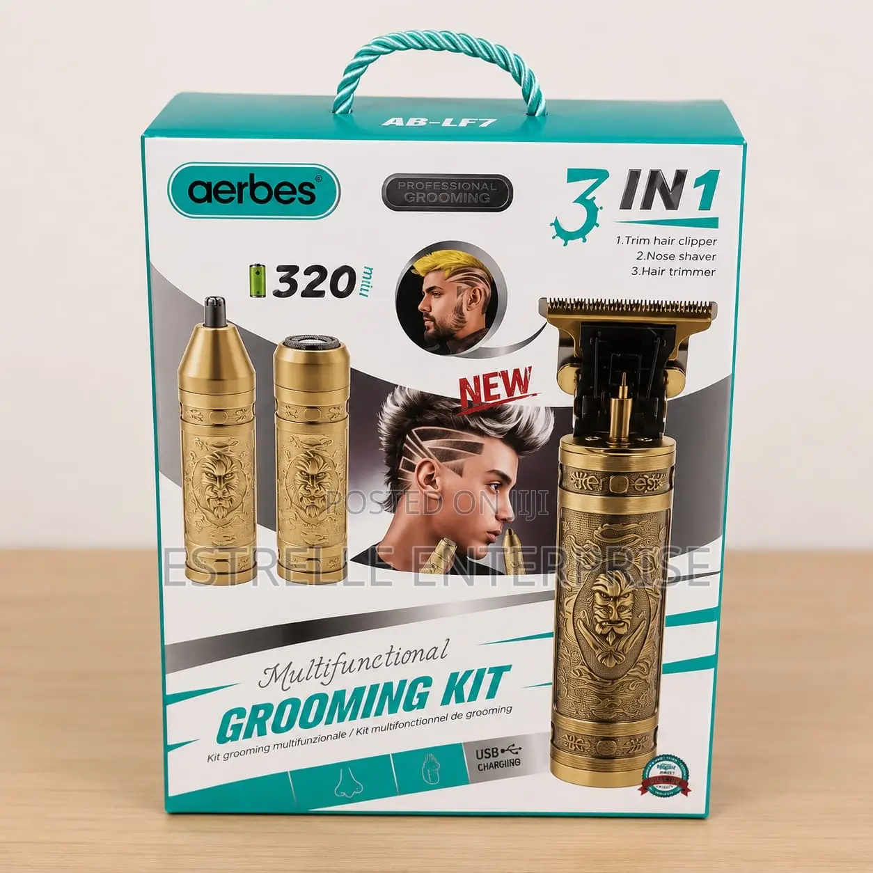 Rechargeable Grooming Kit With Clippers