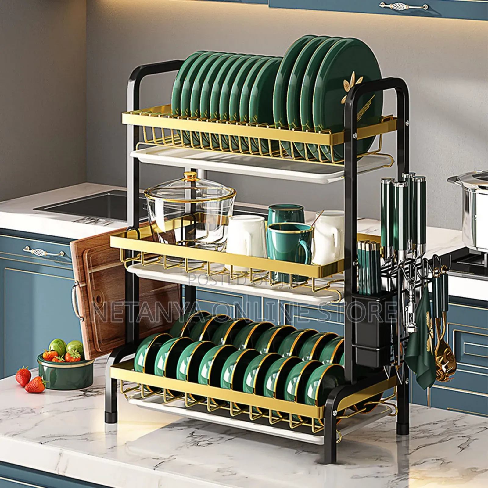 Multifunctional 3 Layer Dish Rack