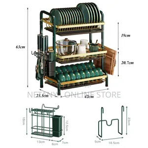 Multifunctional 3 Layer Dish Rack