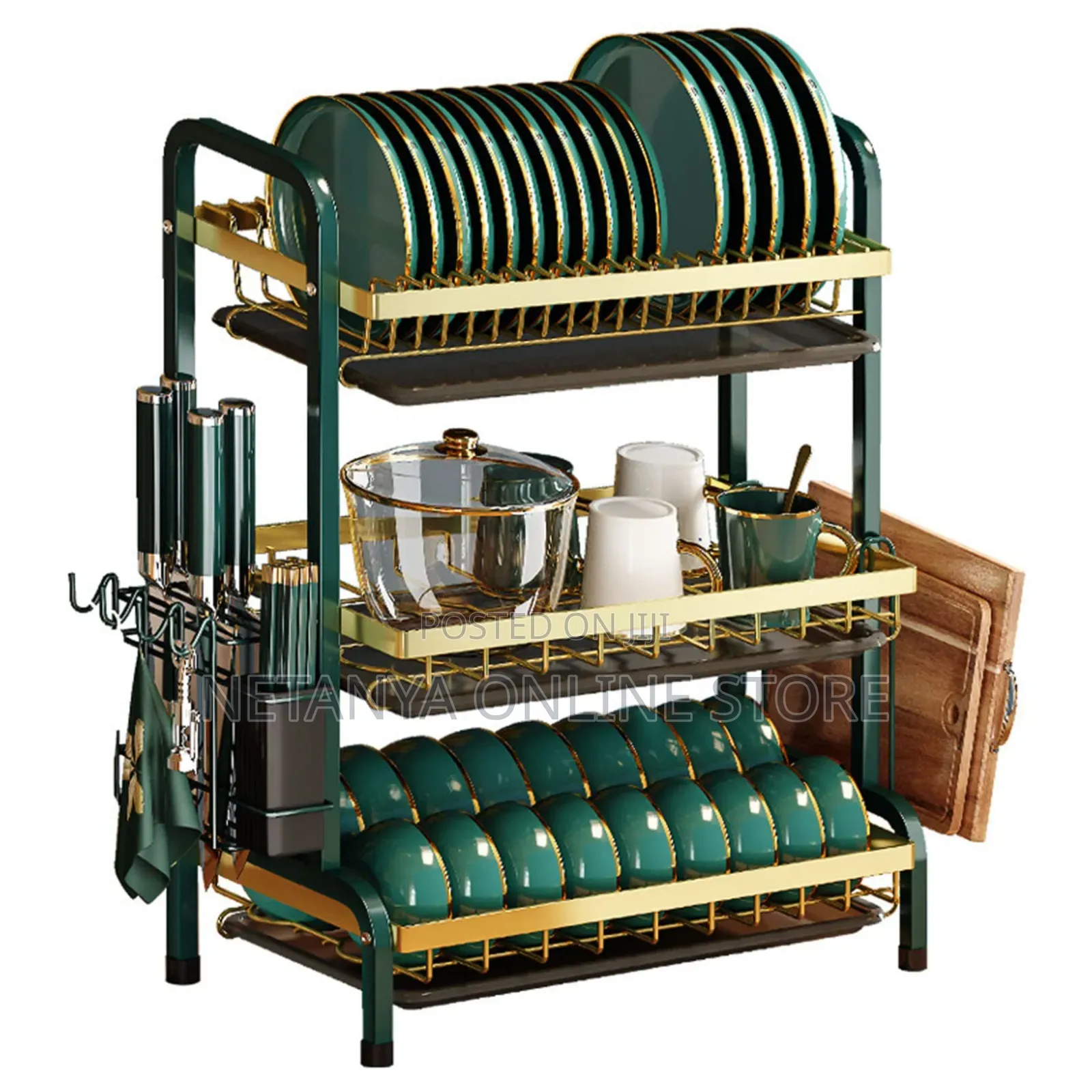 Multifunctional 3 Layer Dish Rack