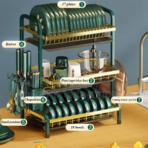 Multifunctional 3 Layer Dish Rack