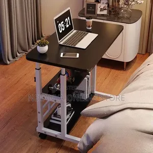 Portable Adjustable Laptop Table With Wheels
