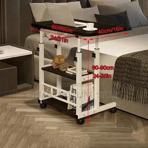 Portable Adjustable Laptop Table With Wheels