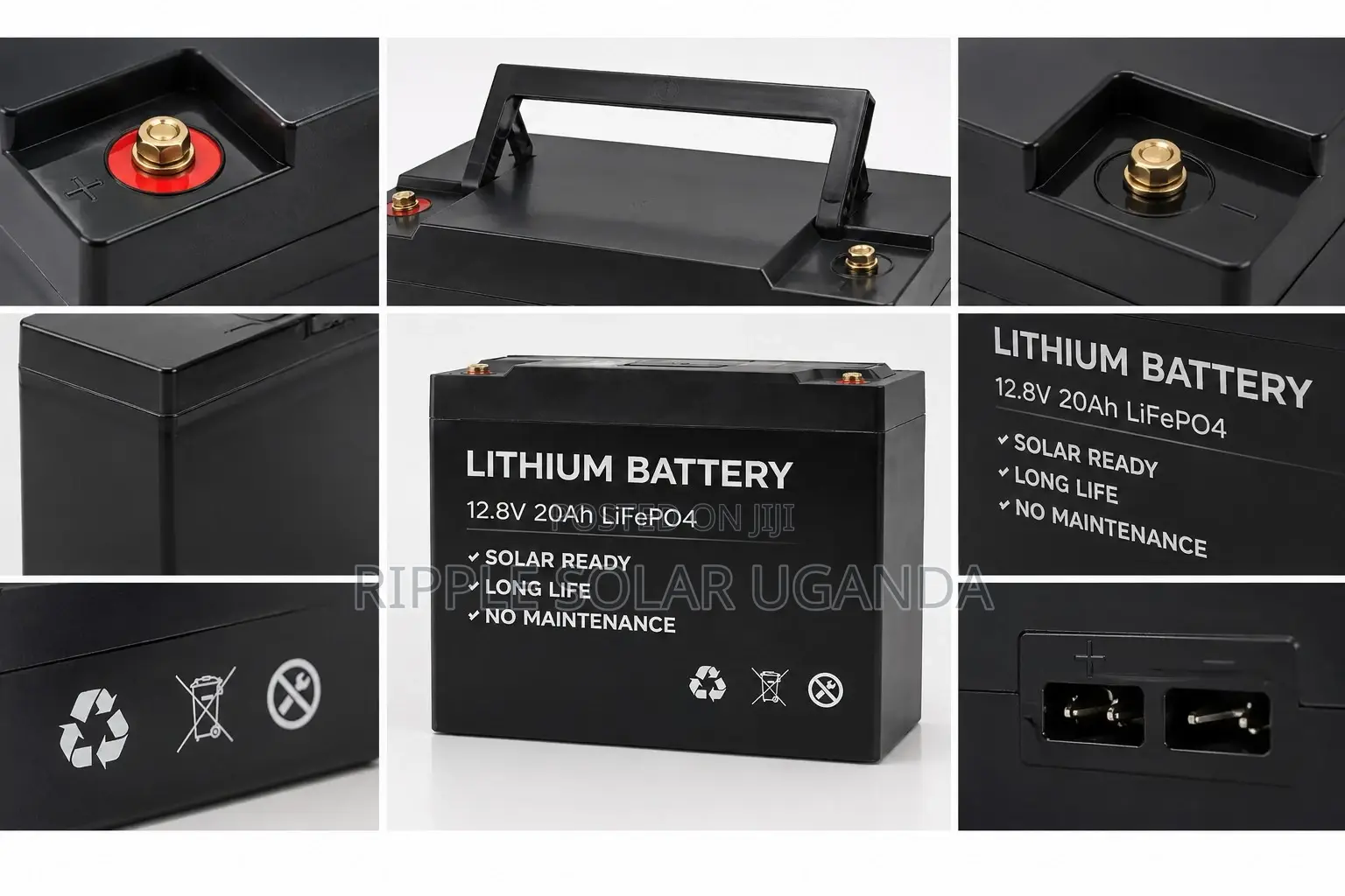 12.8V 20Ah LiFePO4 Lithium Battery Solar Deep Cycle Battery