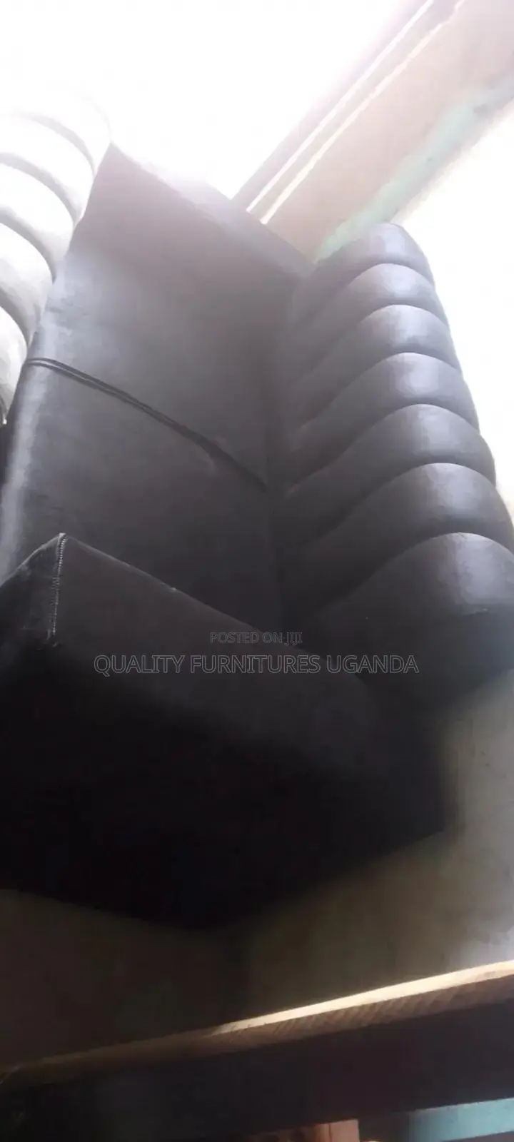 Mordern Loveseat Black 2 Seater Sofa