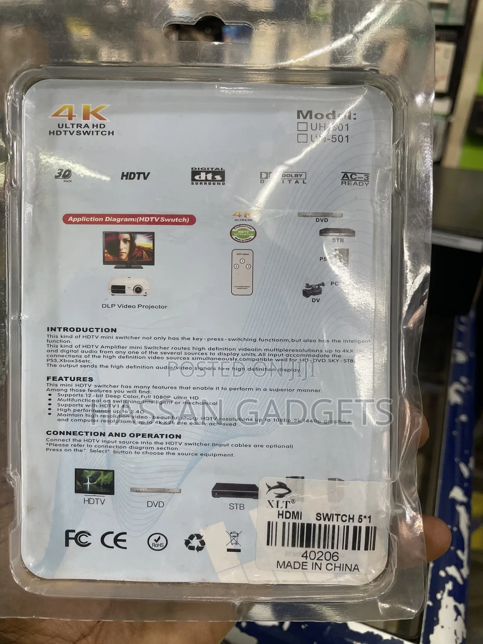 HDMI Switch 5 Port Input