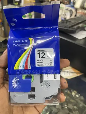 Label Printer Tape 12mm Label Tape Casssette