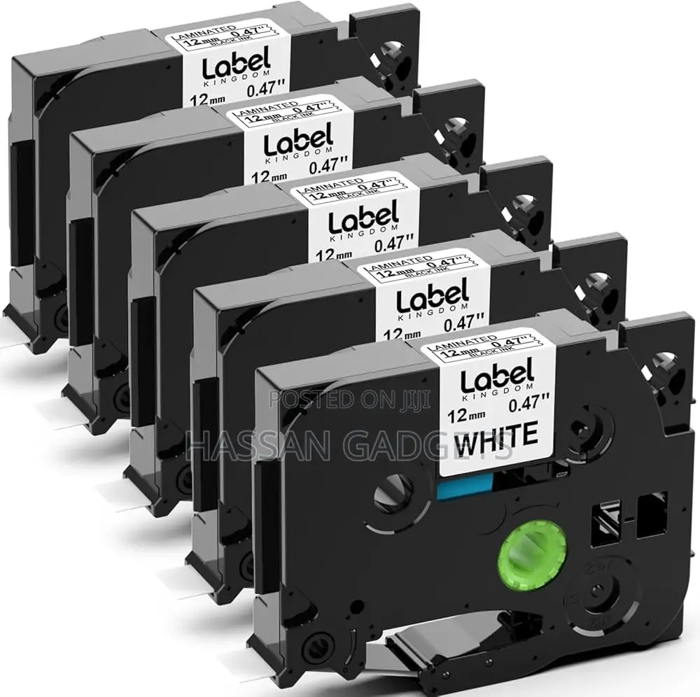 Label Printer Tape 12mm Label Tape Casssette