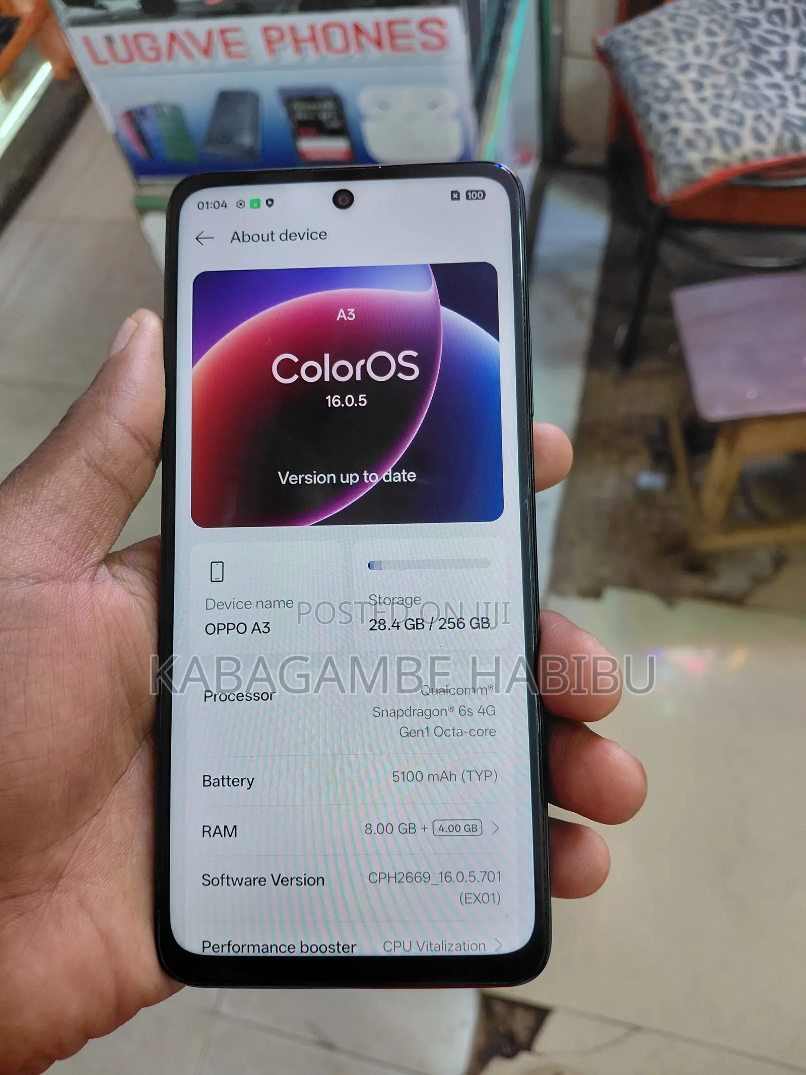 Oppo A5 256 GB Black