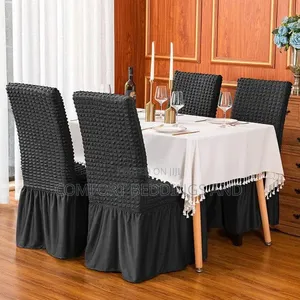 Four Seater Dining Chair Covers Dark Gray