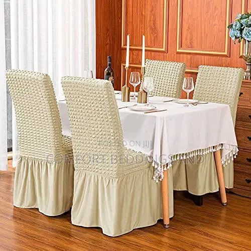 Dining Chair Covers Six Pieces Green