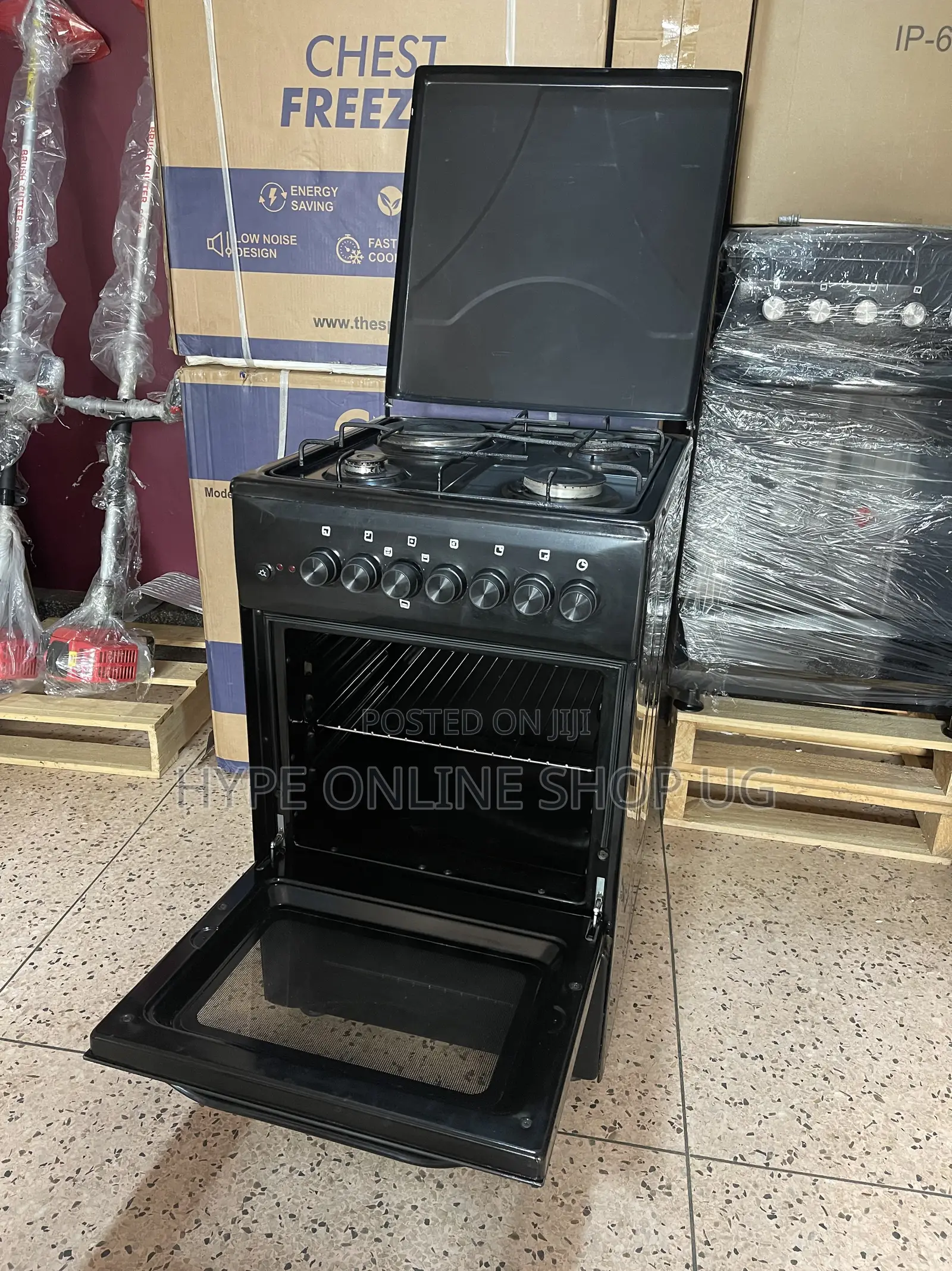 3+1,50/50 Inches Imported Used Blueflame Electric Standing Cooker
