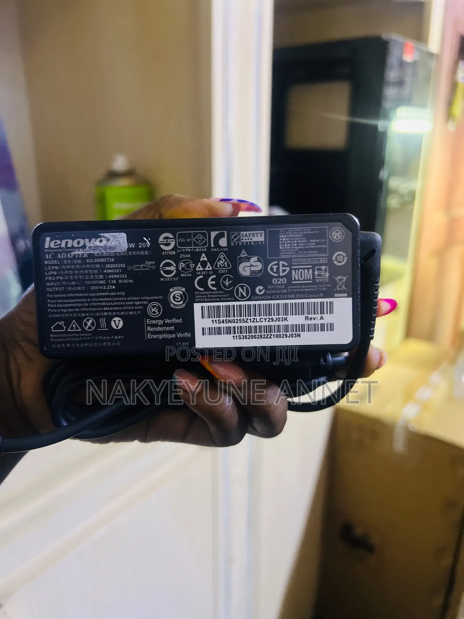Lenovo Pin Charger 65W