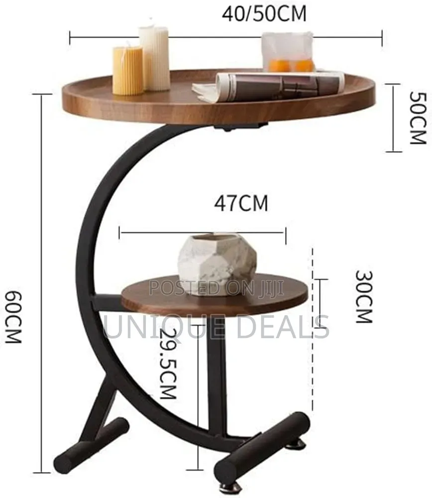 C-Shaped End Table