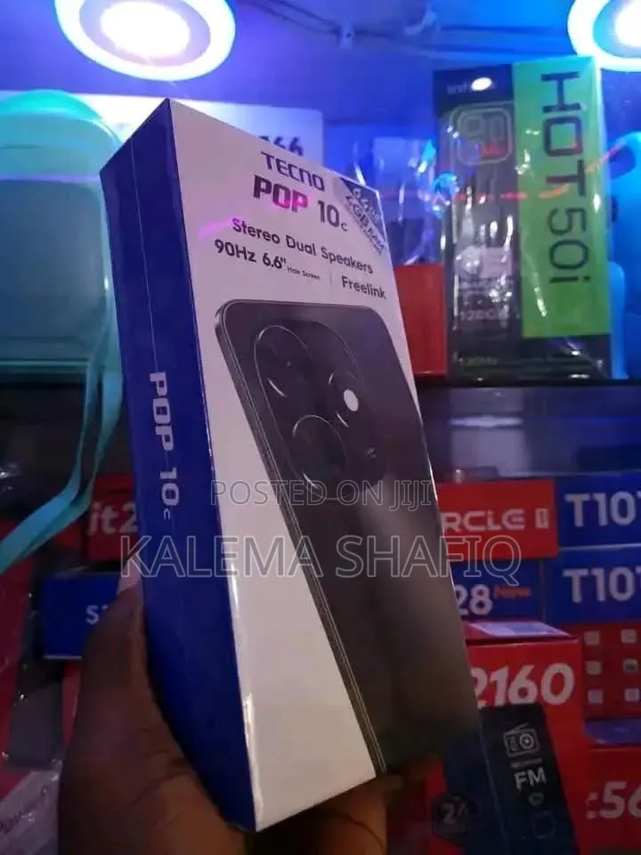 New Tecno Pop 10C 64 GB Black
