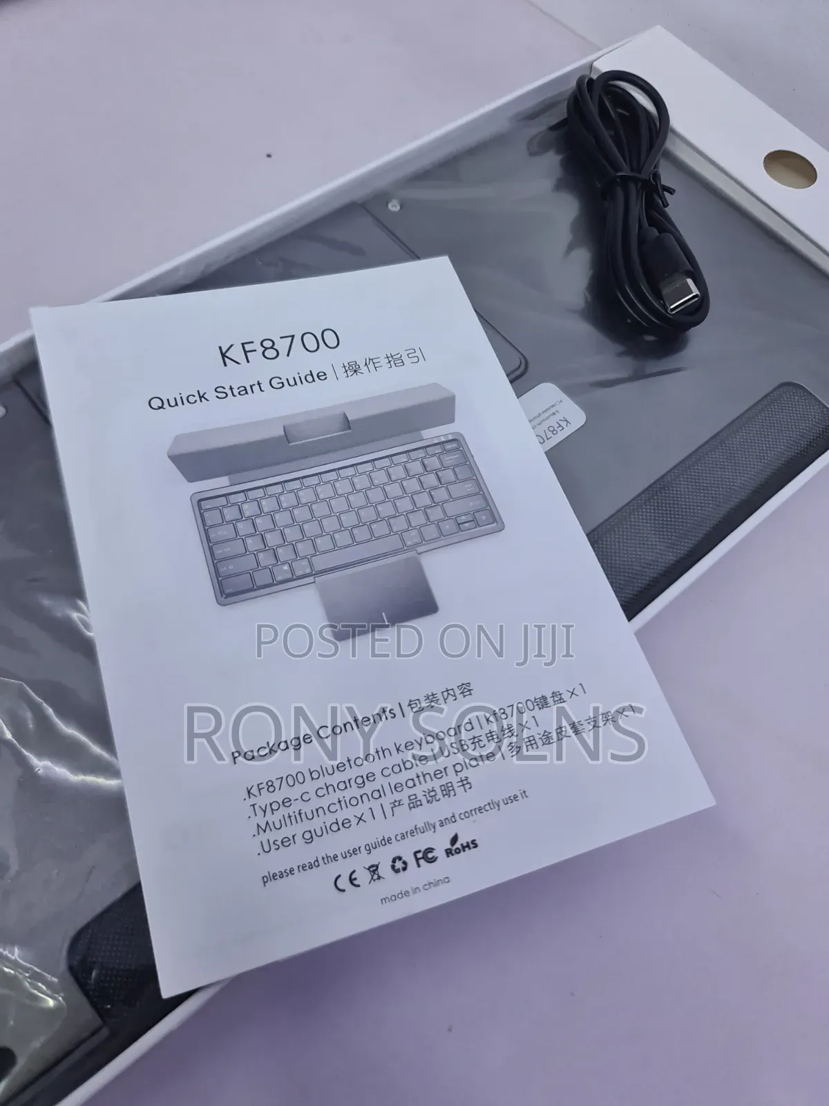 Rechargeable Wireless Bluetooth Keyboard With Mousepad