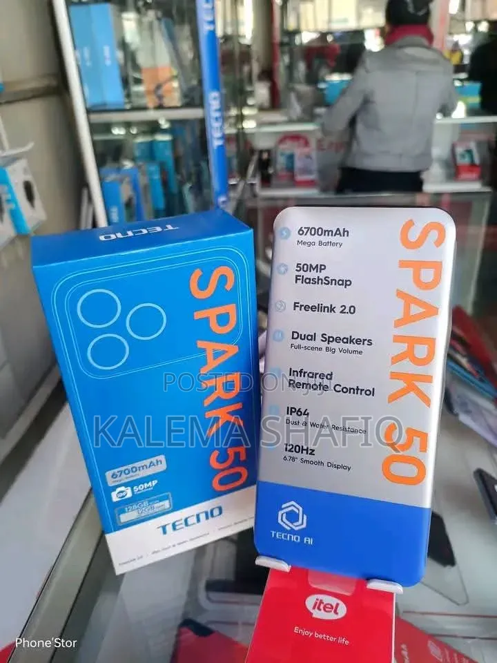 New Tecno Spark 50 128 GB Blue