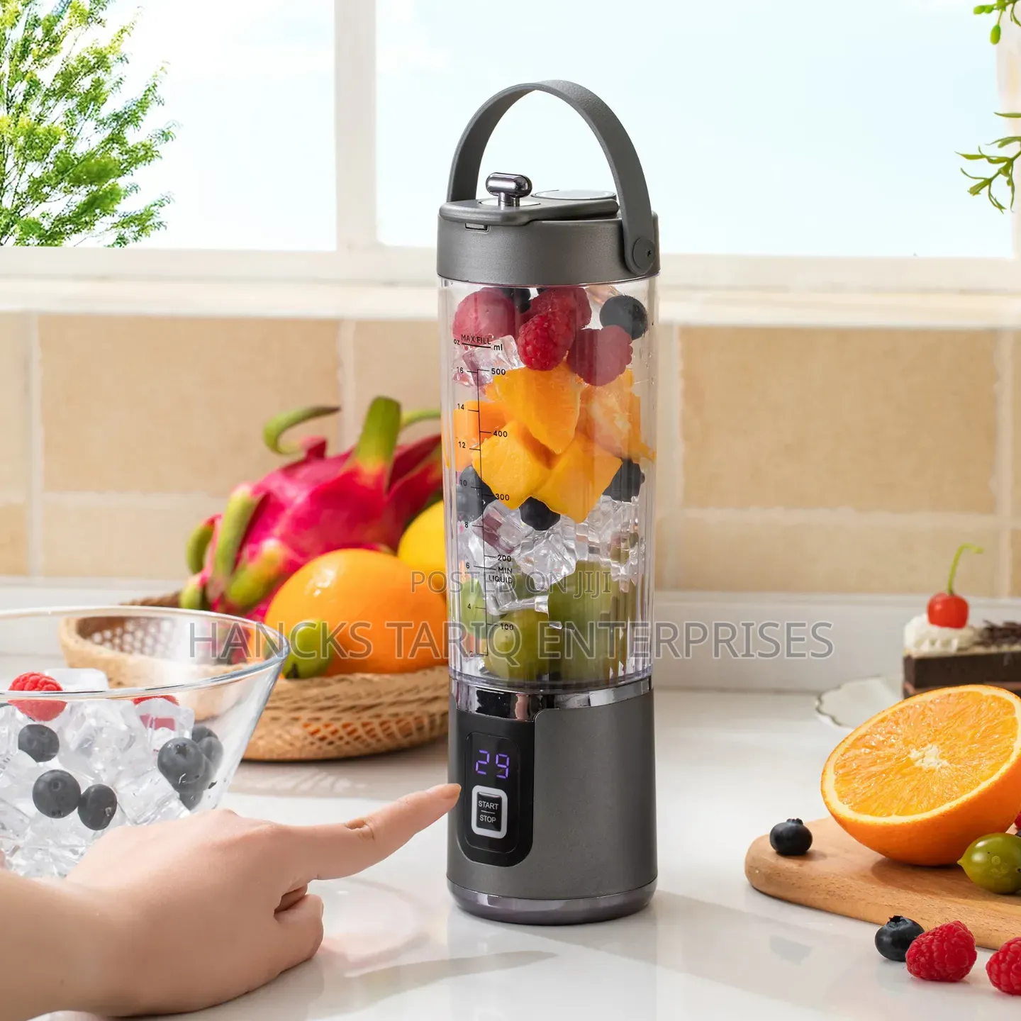 Portable Electric Blender – USB Rechargeable Smoothie Juice Maker