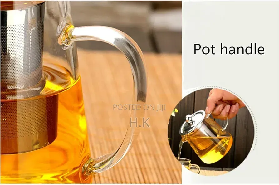 Glass Square Pot (550ml/19oz)