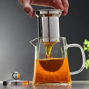 Glass Square Pot (550ml/19oz)
