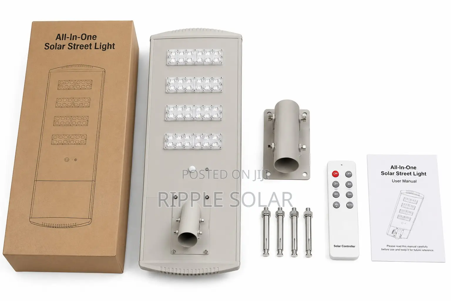 120W All in One Solar Street Light Waterproof Security Lamp