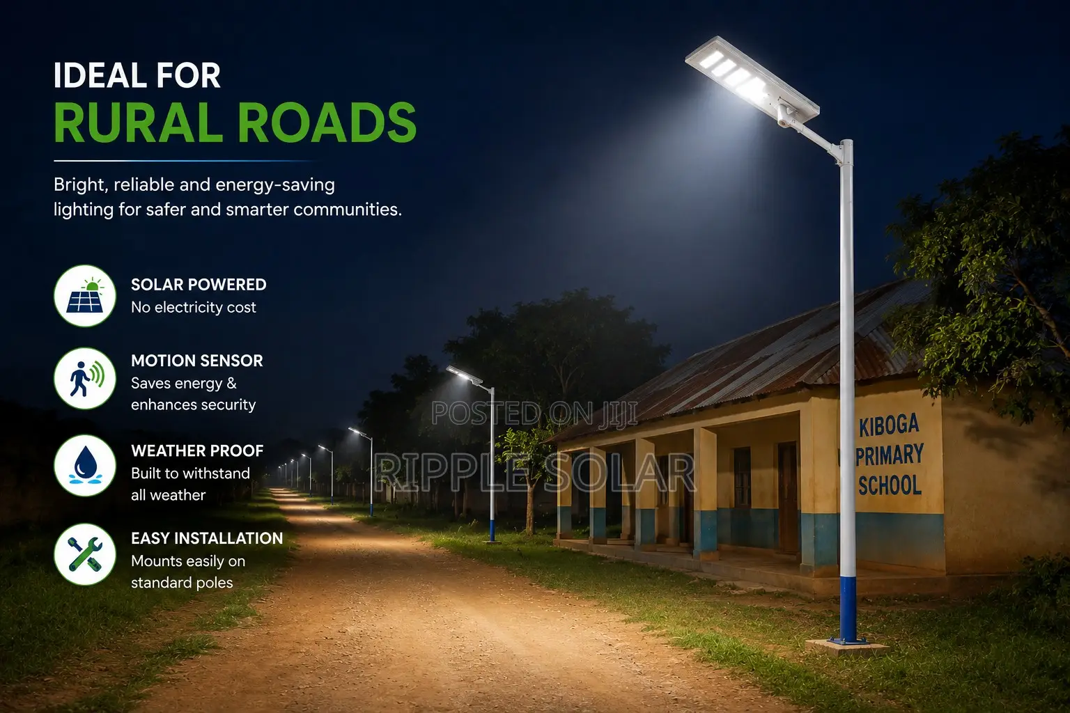 120W All in One Solar Street Light Waterproof Security Lamp