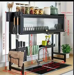 Dish Drying Rack Is Constructed From Durable Carbon Steel