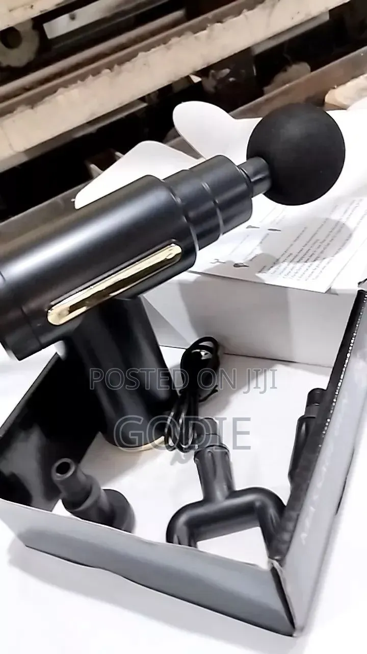Massage Gun Includes Four Interchangeable Heads.