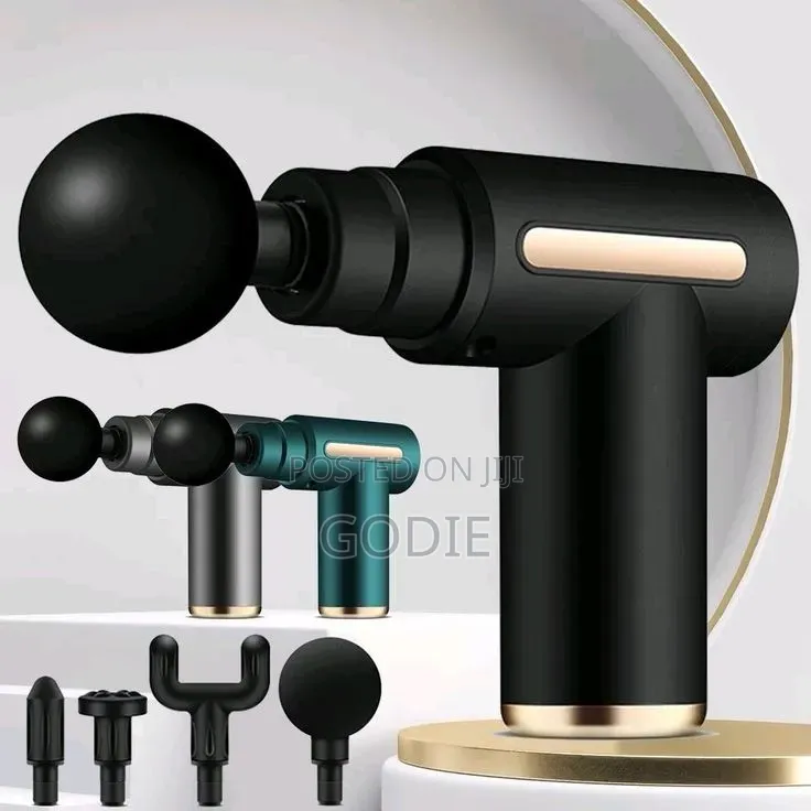 Massage Gun Includes Four Interchangeable Heads.