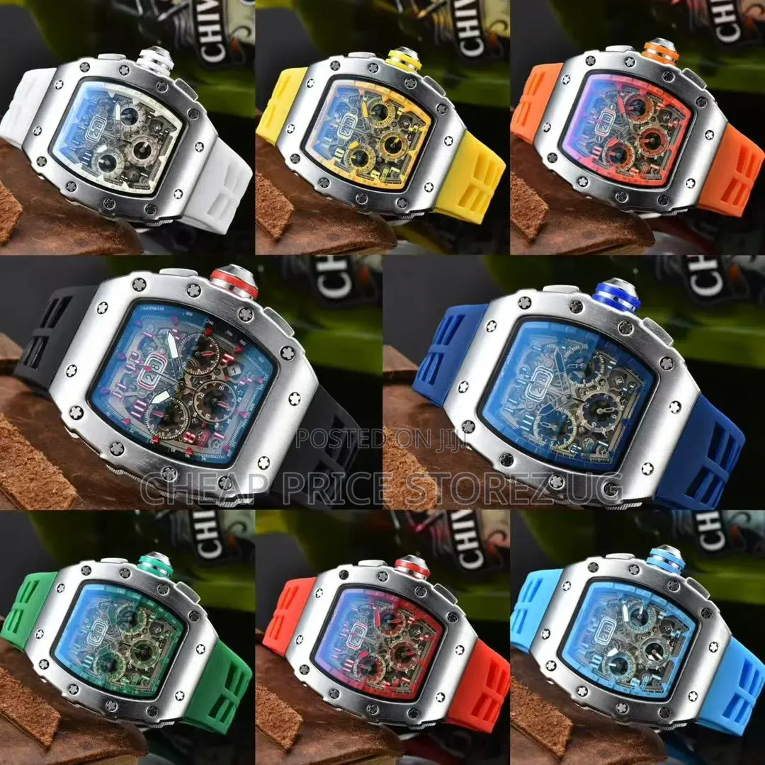 This Is a Richard Mille Rm 11-03 Jean Watch With a Blue Rubber Strap