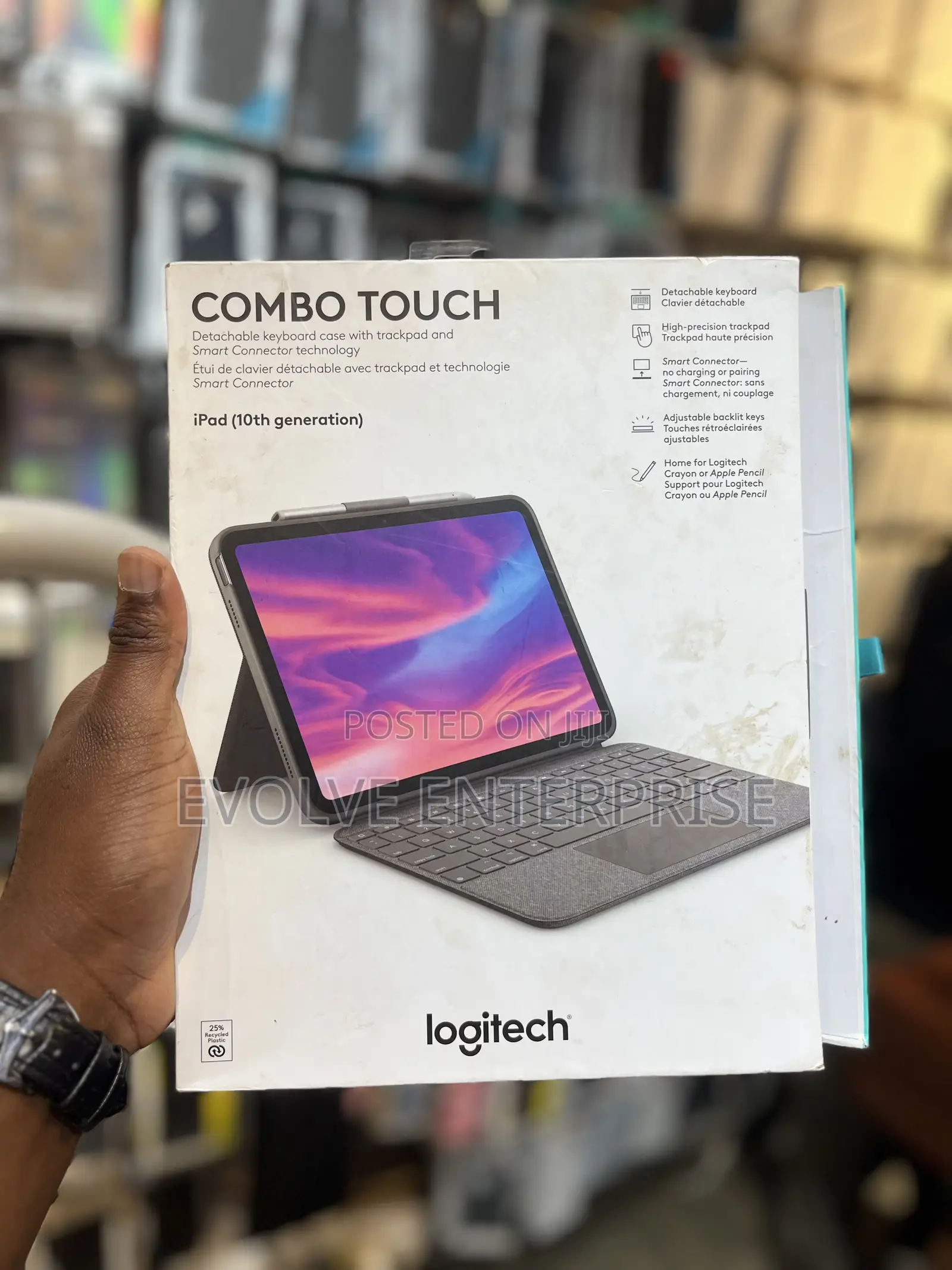 Logitech Combo Touch, Detachable iPad Keyboard Case (10th Gen / A16)