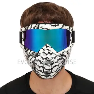 Protective Transformable Mask With Half-Face Glasses