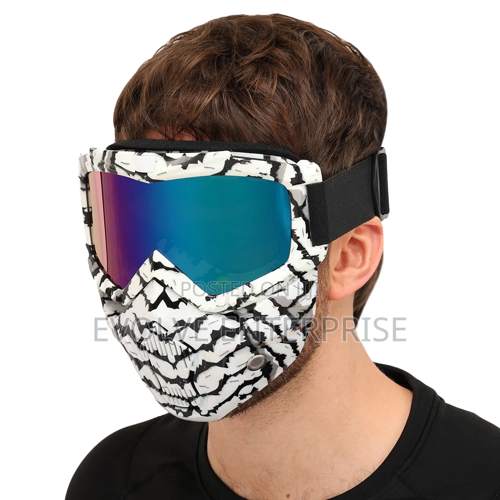 Protective Transformable Mask With Half-Face Glasses