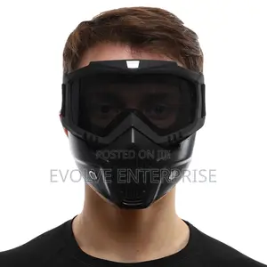 Black Half-Face Protective Mask-Transformer Goggles