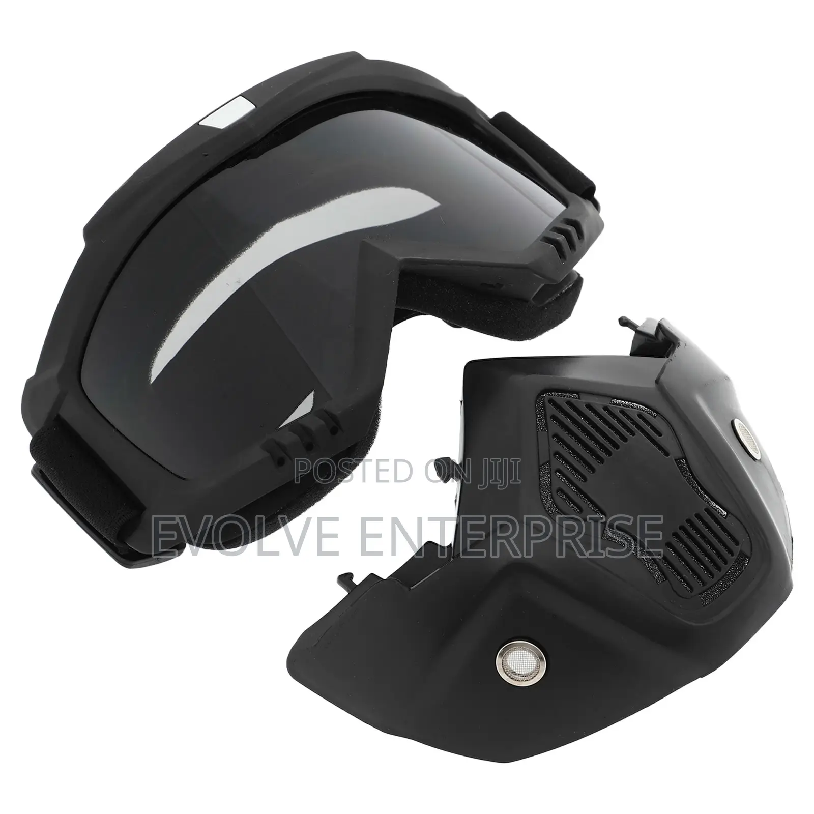 Black Half-Face Protective Mask-Transformer Goggles