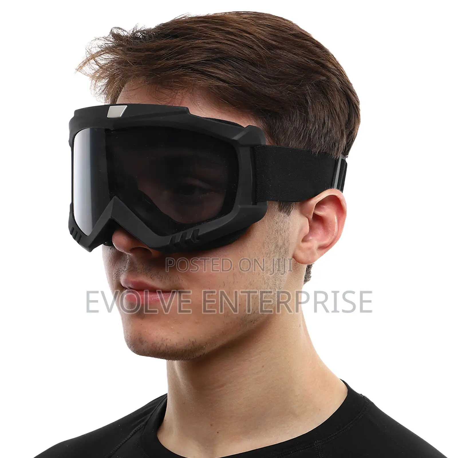 Black Half-Face Protective Mask-Transformer Goggles